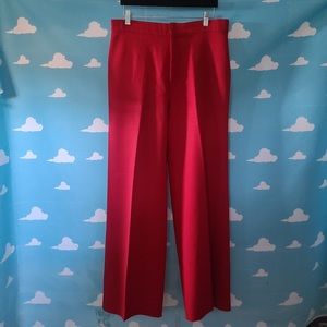 Vintage Red Wide Leg Trousers